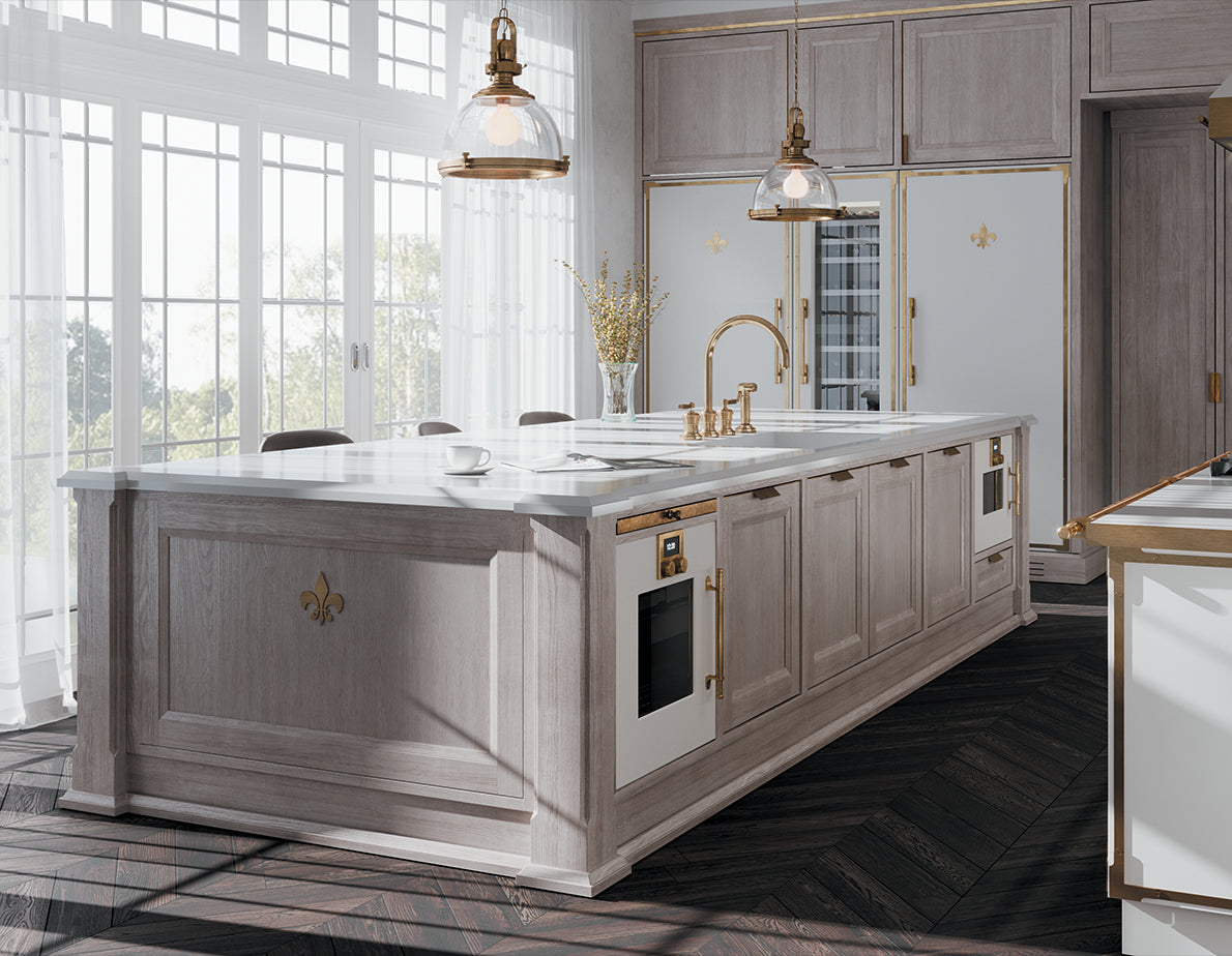 High end Kitchen Ranges with in built fancy oven to the base cabinet