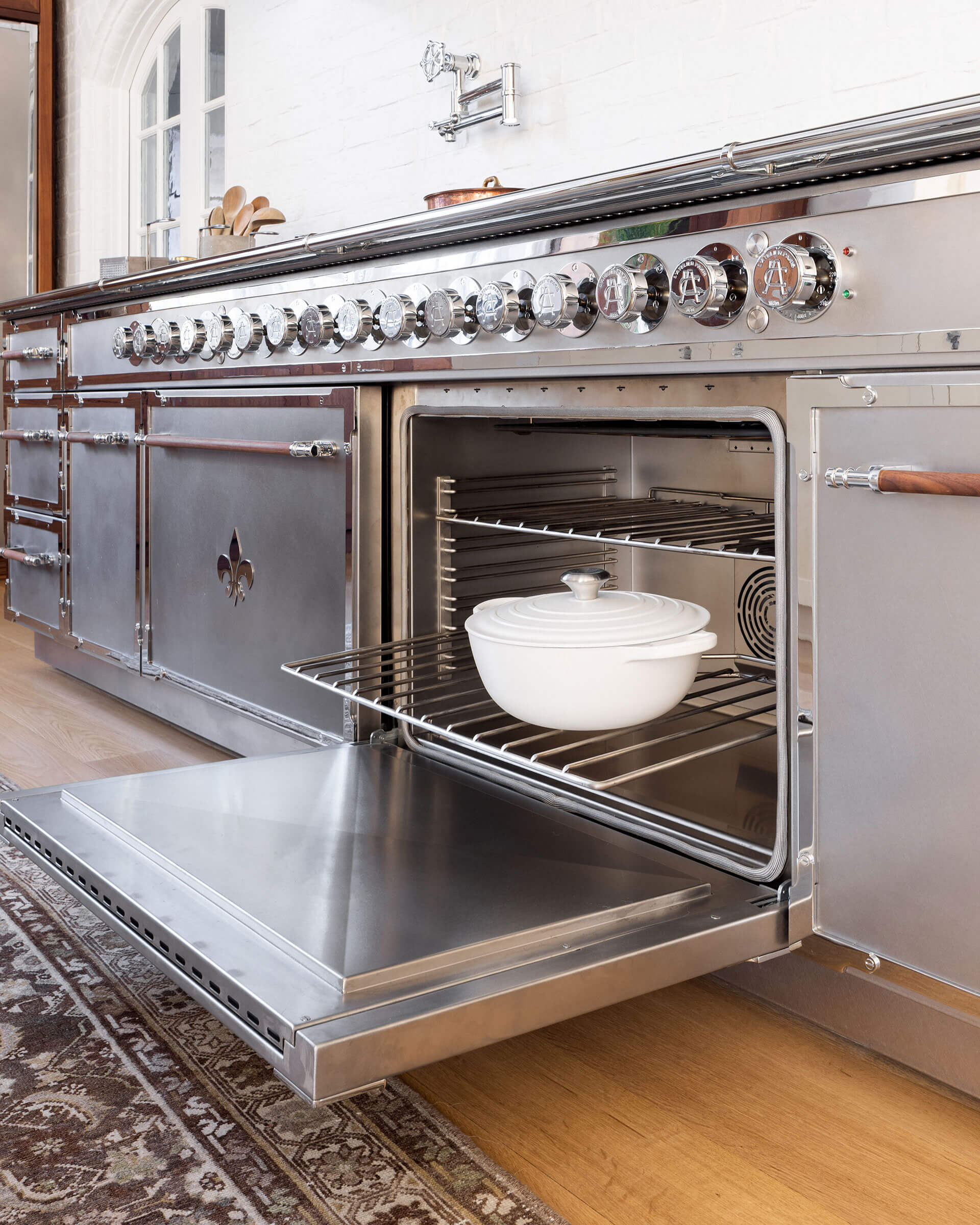 French oven in a kitchen range