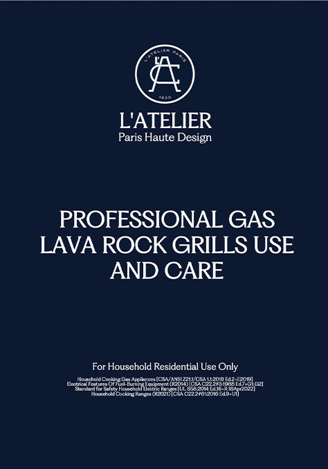 Professional Gas Lava Rock Grills Use And Care