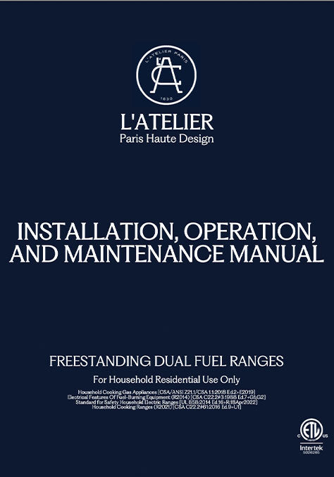 Installation, Operation, And Maintenance Manual