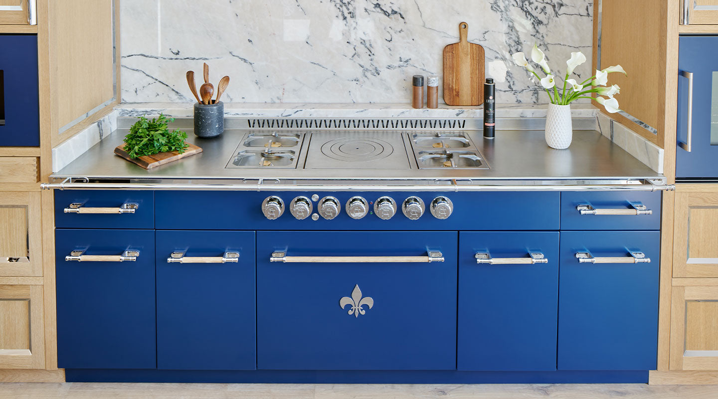 Experience the epitome of culinary luxury with our Blue Color High-End French Ranges