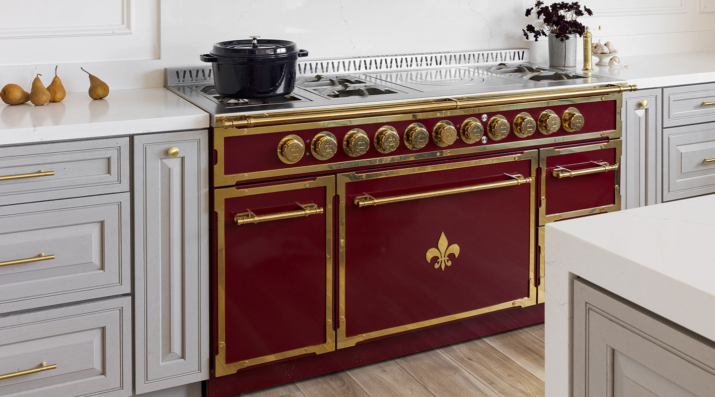 Red & Golden Color Premium French Cooking Range