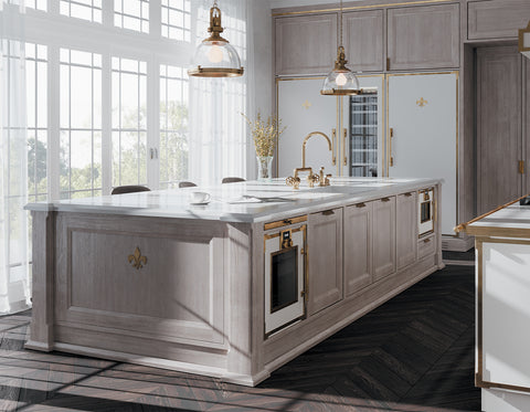 High end Kitchen Ranges with in built fancy oven to the base cabinet