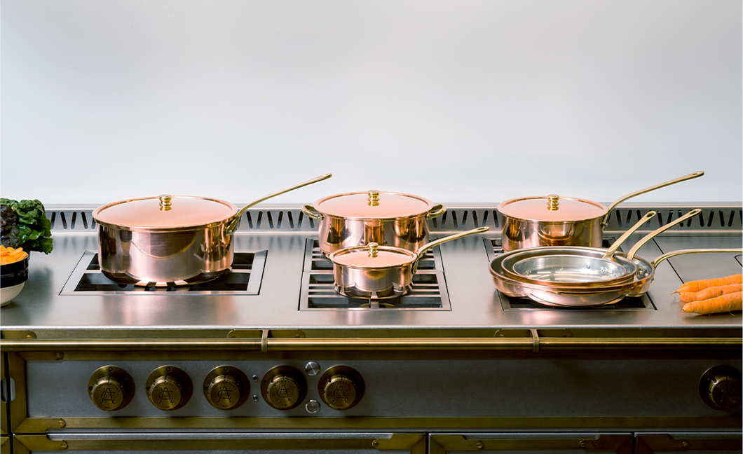 L'Atelier Paris Heirloom Copper Cookware 11 piece set